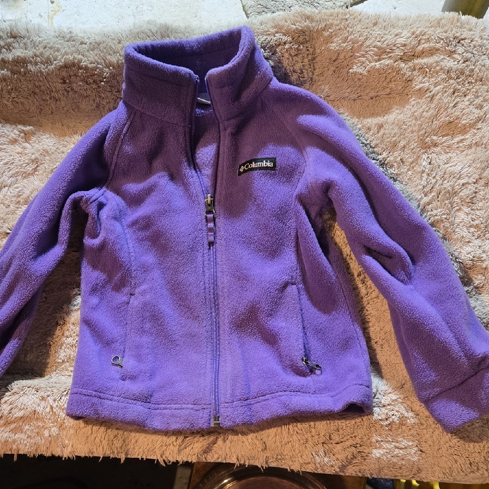 Columbia Purple Full-Zip Fleece Jacket